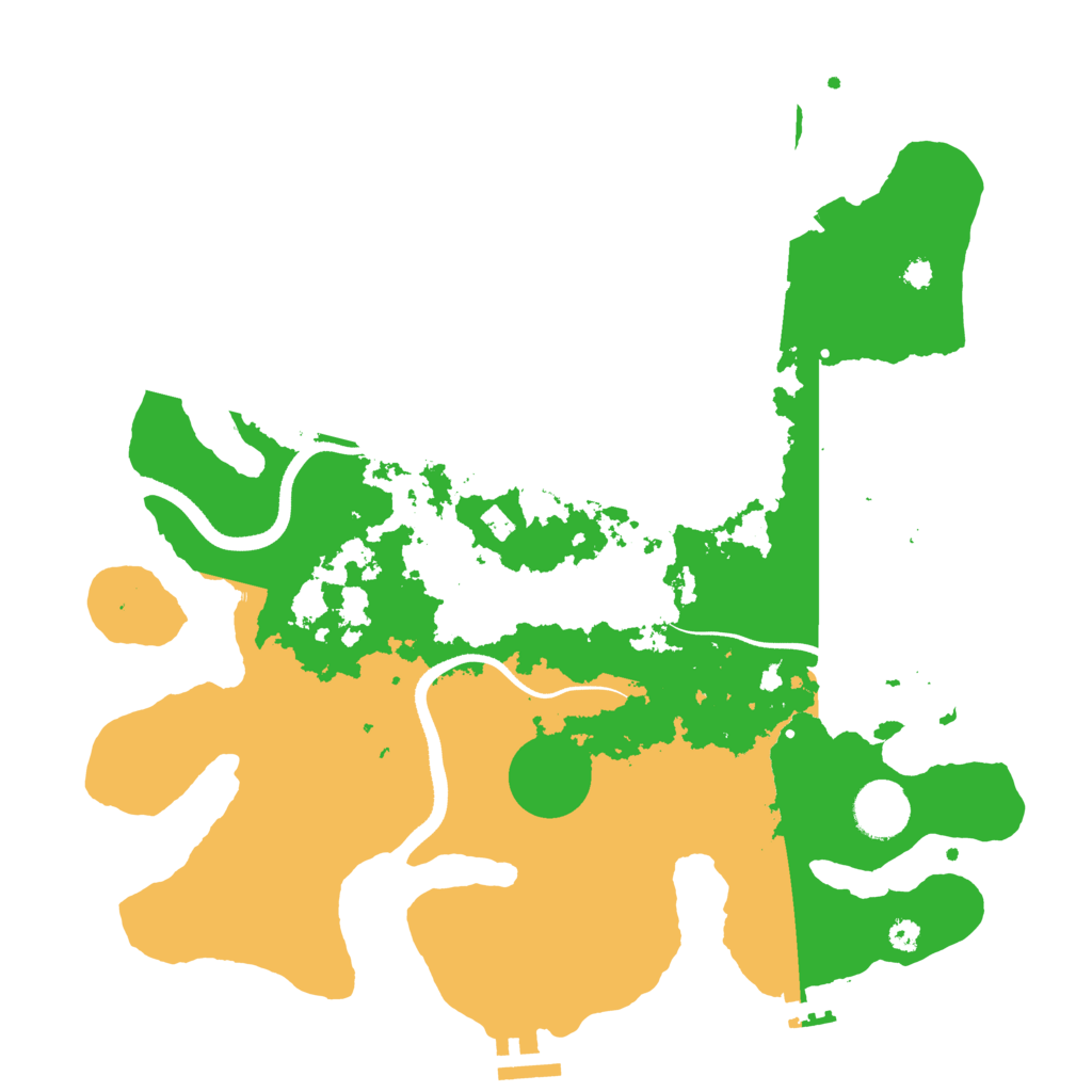 Biome Rust Map: Procedural Map, Size: 3500, Seed: 213105585