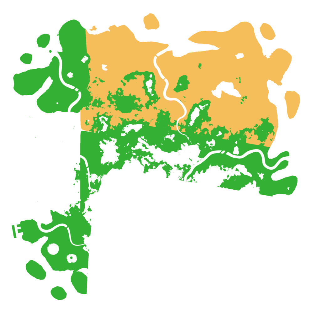 Biome Rust Map: Procedural Map, Size: 5000, Seed: 52118088