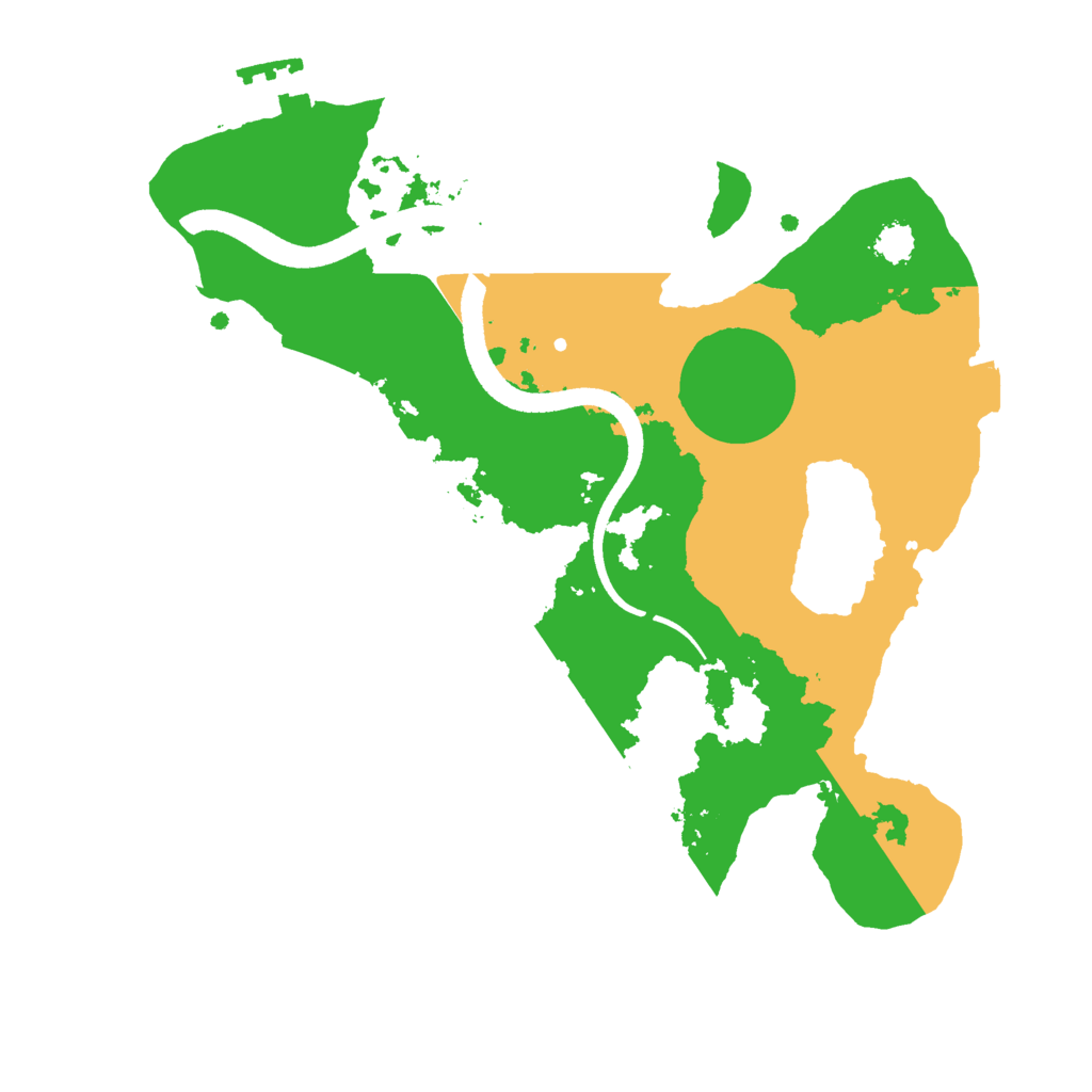 Biome Rust Map: Procedural Map, Size: 2500, Seed: 765310391