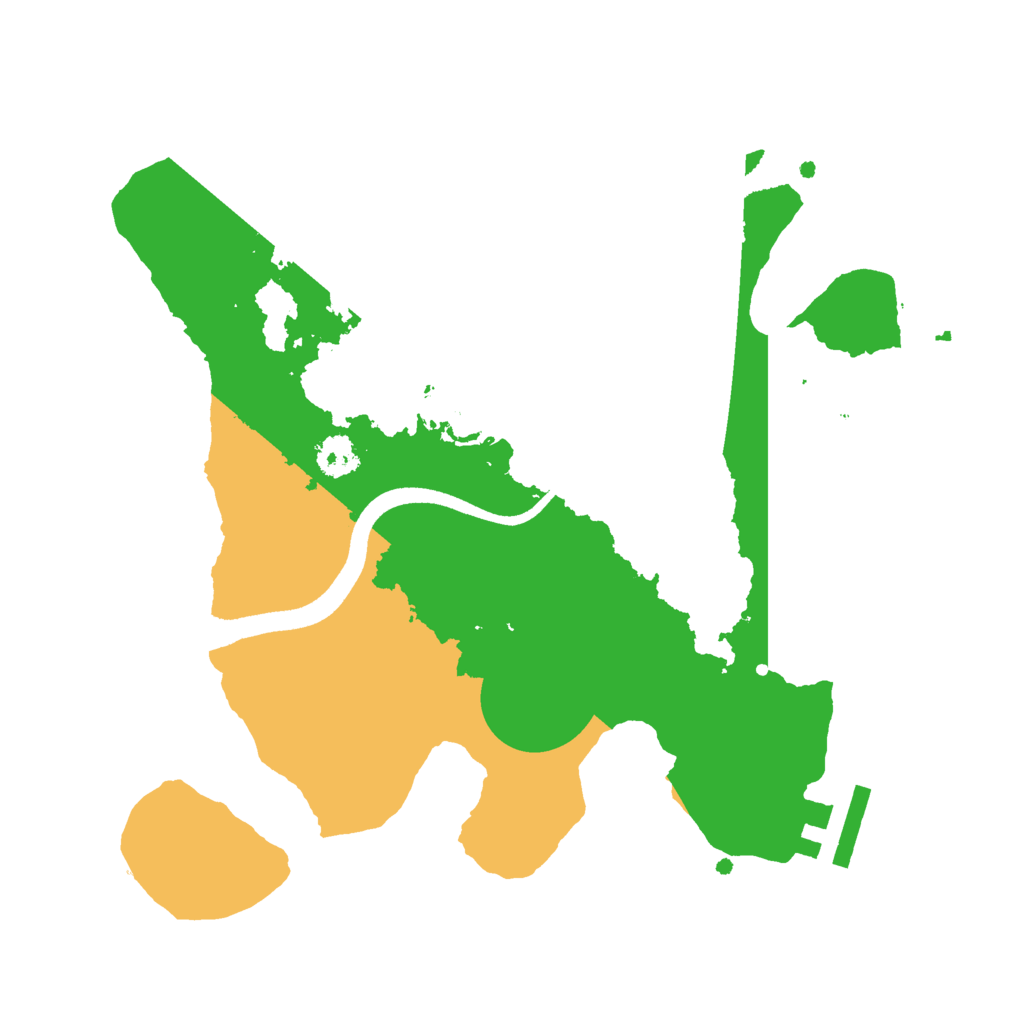 Biome Rust Map: Procedural Map, Size: 2500, Seed: 1080293762
