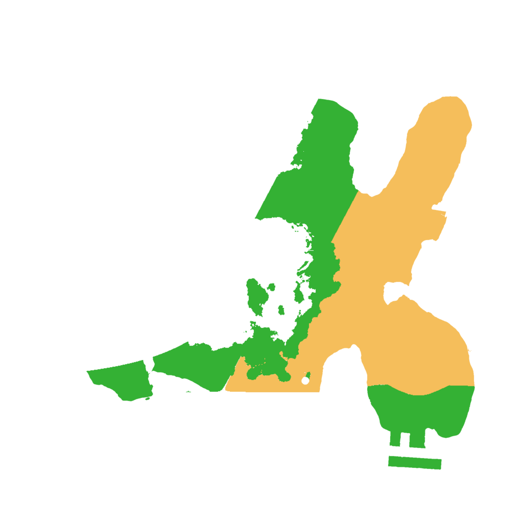 Biome Rust Map: Procedural Map, Size: 2000, Seed: 387157935