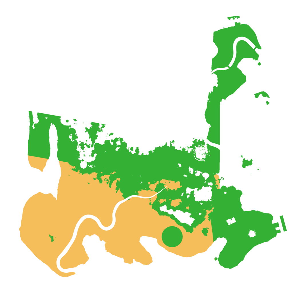 Biome Rust Map: Procedural Map, Size: 3700, Seed: 338765