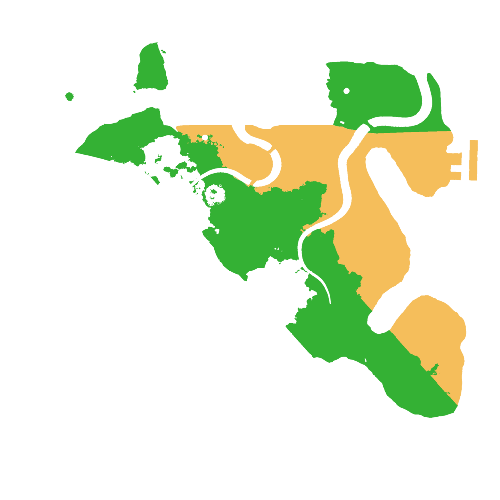 Biome Rust Map: Procedural Map, Size: 2500, Seed: 453629642