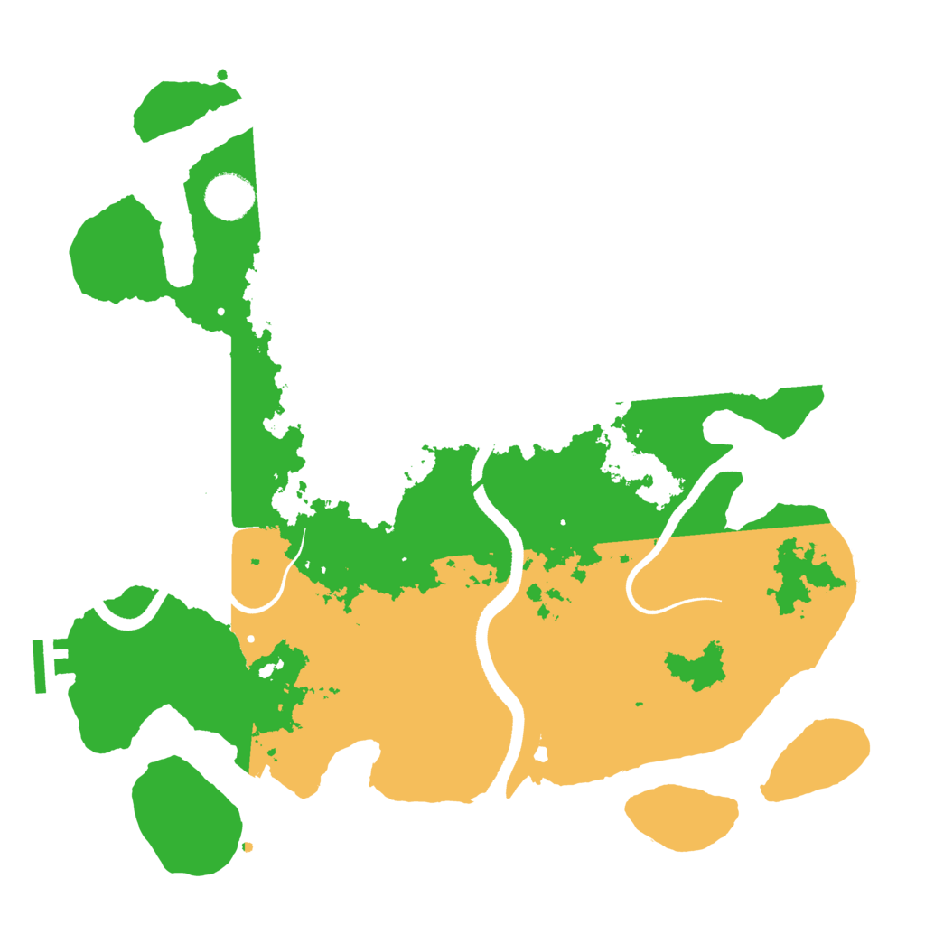 Biome Rust Map: Procedural Map, Size: 3500, Seed: 78015327