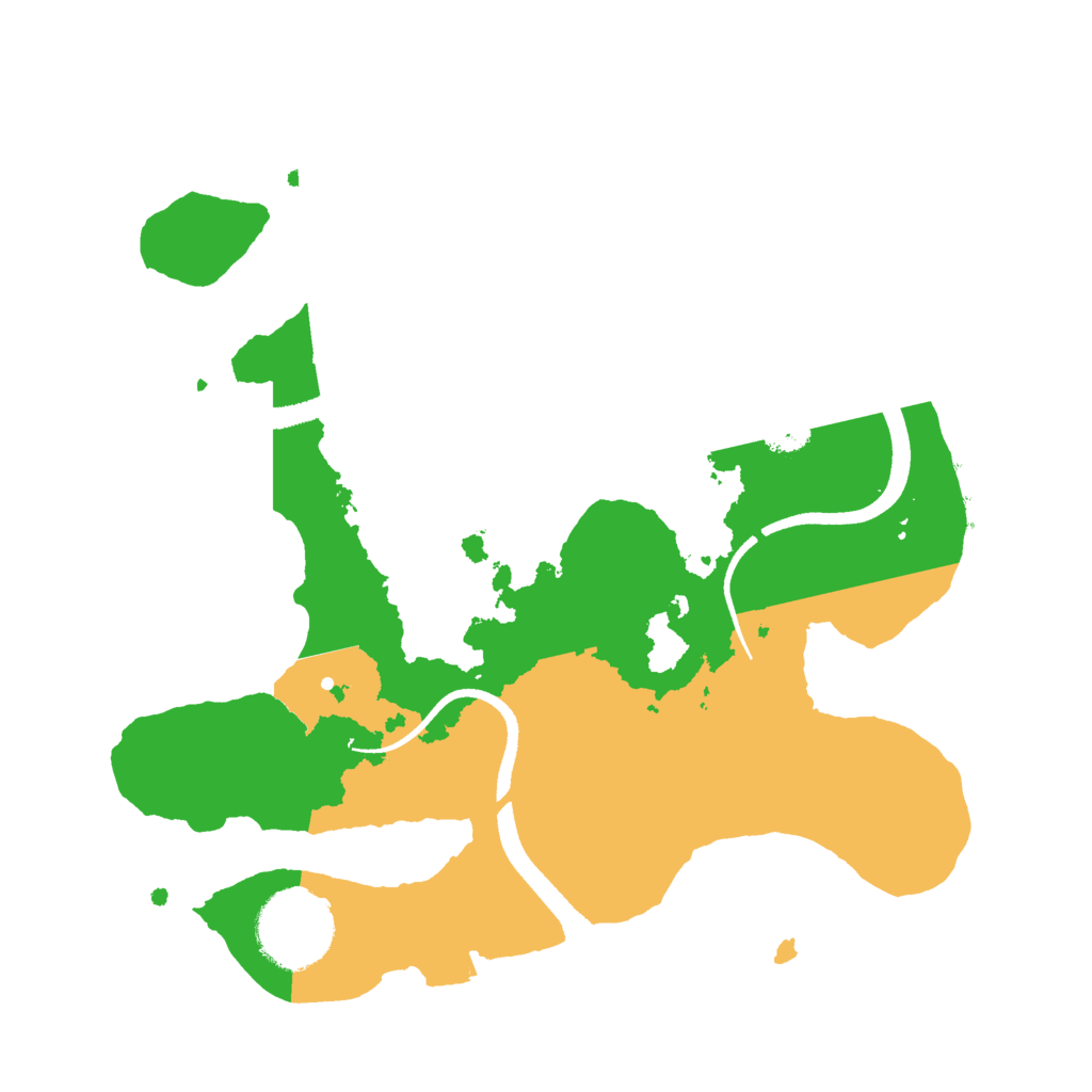 Biome Rust Map: Procedural Map, Size: 2500, Seed: 235225464