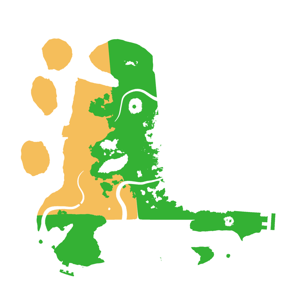 Biome Rust Map: Procedural Map, Size: 3000, Seed: 52347