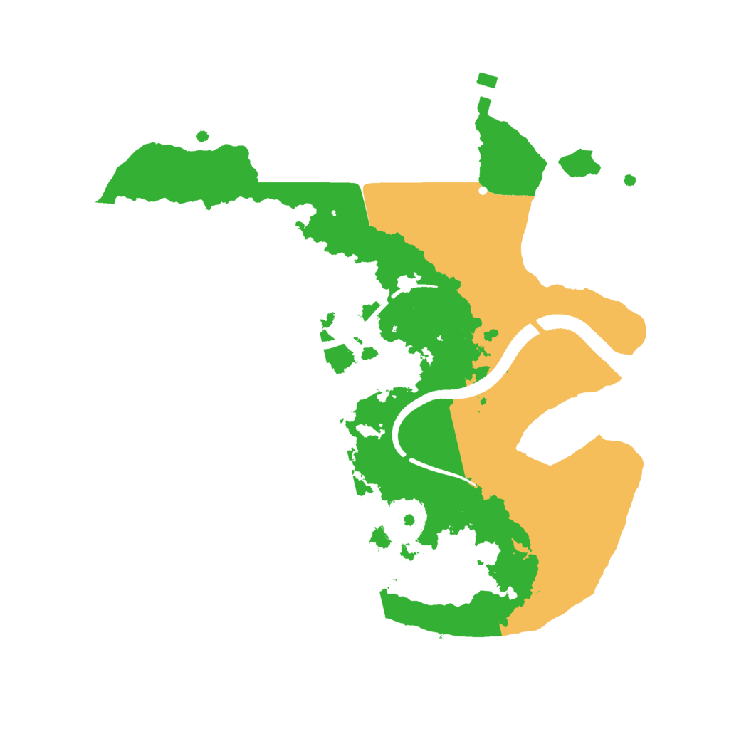Biome Rust Map: Procedural Map, Size: 2500, Seed: 2018797751