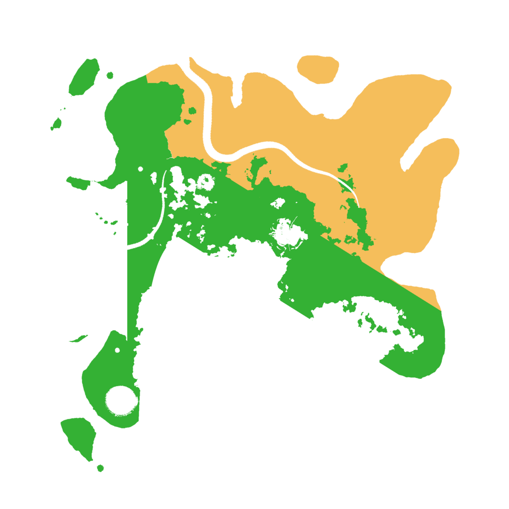 Biome Rust Map: Procedural Map, Size: 3000, Seed: 7945