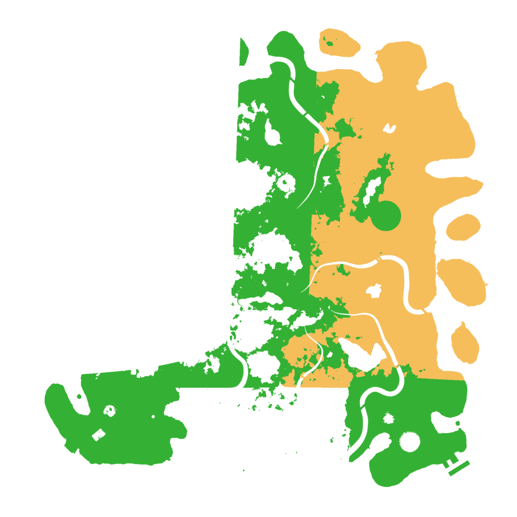 Biome Rust Map: Procedural Map, Size: 4500, Seed: 2109907898