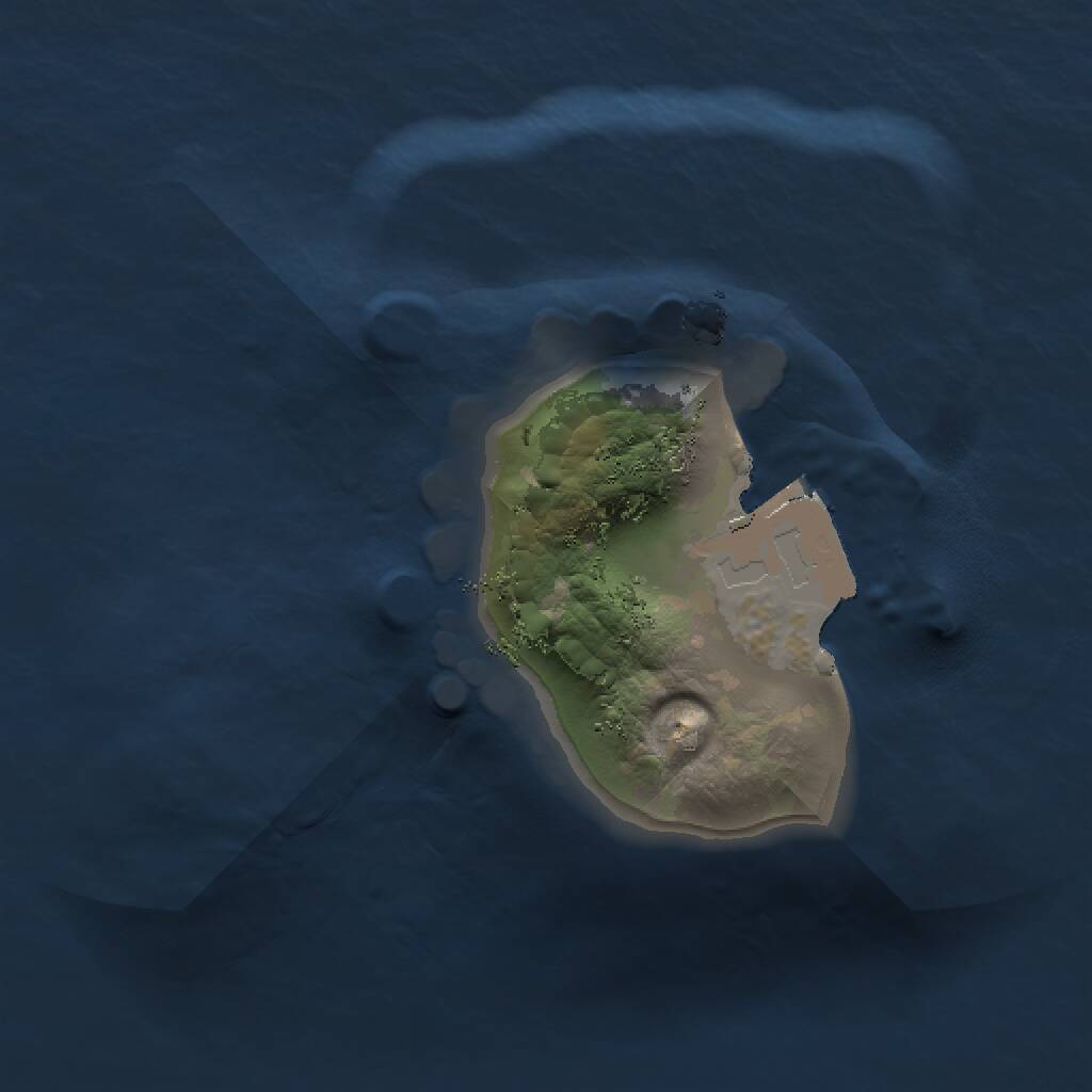 Rust Map: Procedural Map, Size: 1000, Seed: 1622179633, 1 Monuments