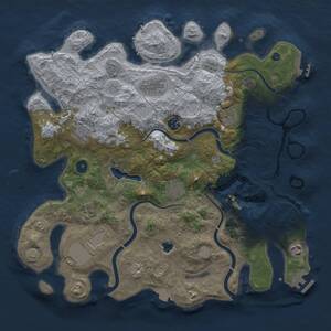 Thumbnail Rust Map: Procedural Map, Size: 4000, Seed: 754582111, 15 Monuments