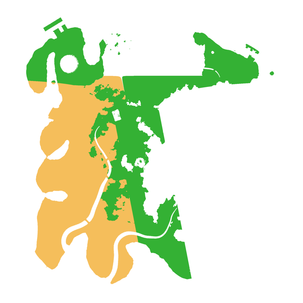 Biome Rust Map: Procedural Map, Size: 3000, Seed: 8302025