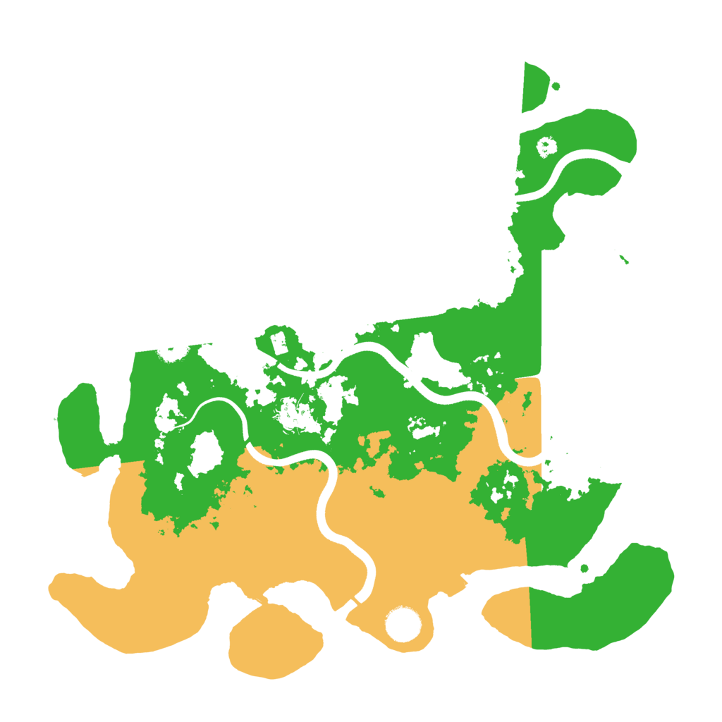 Biome Rust Map: Procedural Map, Size: 3600, Seed: 70351