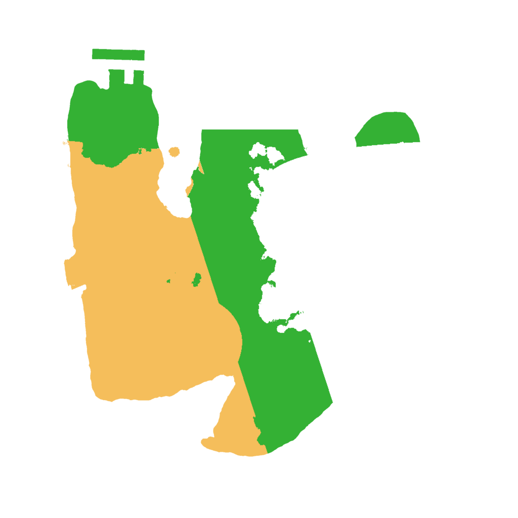 Biome Rust Map: Procedural Map, Size: 2000, Seed: 2120279101