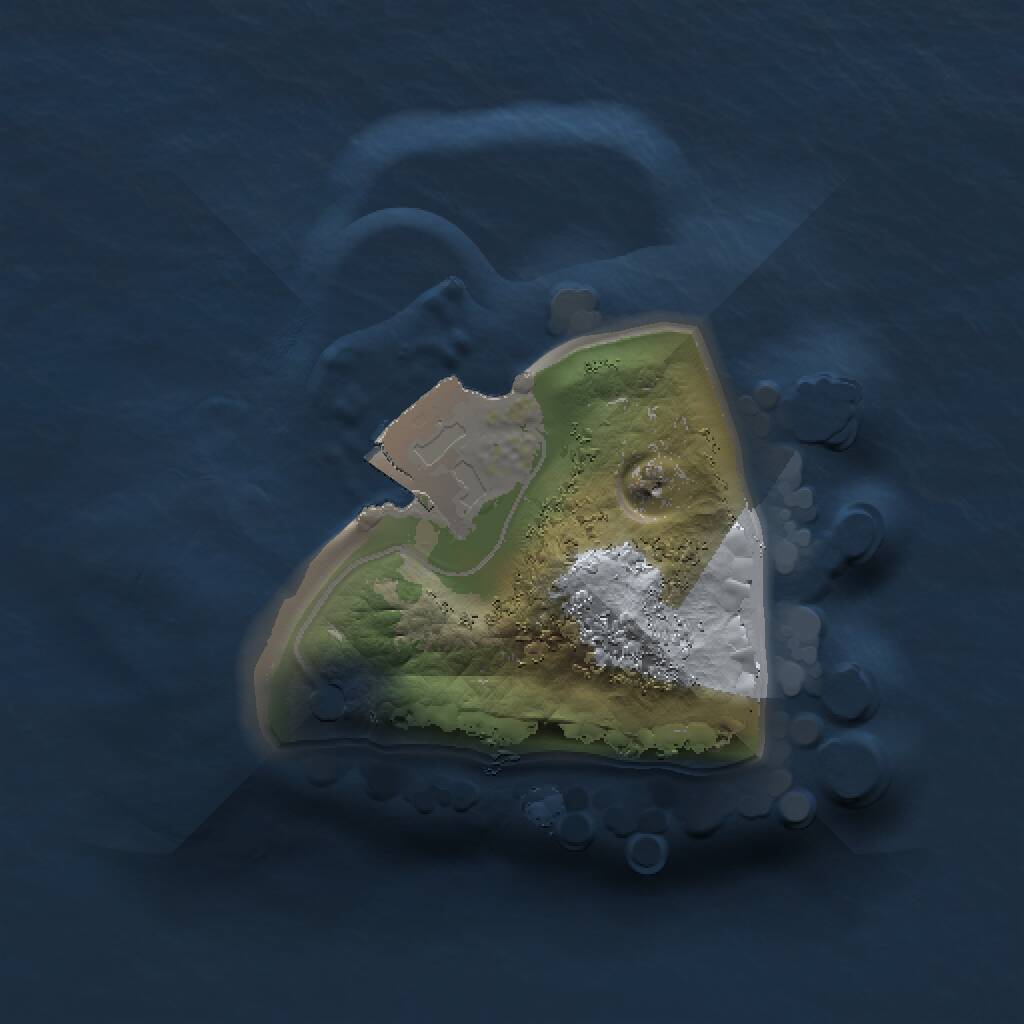 Rust Map: Procedural Map, Size: 1000, Seed: 87261, 1 Monuments