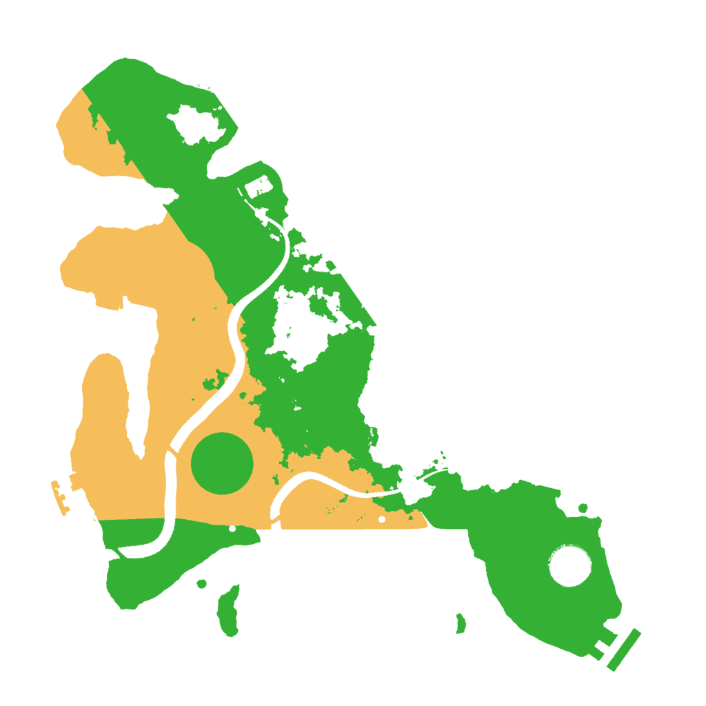 Biome Rust Map: Procedural Map, Size: 3000, Seed: 2075932738