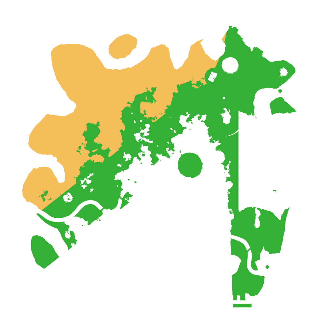 Biome Rust Map: Procedural Map, Size: 3500, Seed: 5444422