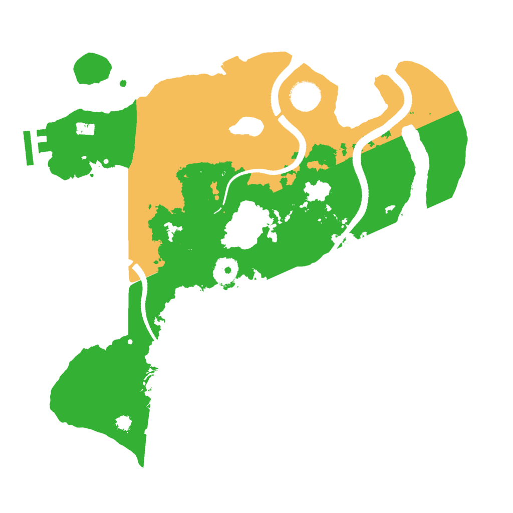 Biome Rust Map: Procedural Map, Size: 3000, Seed: 19830709