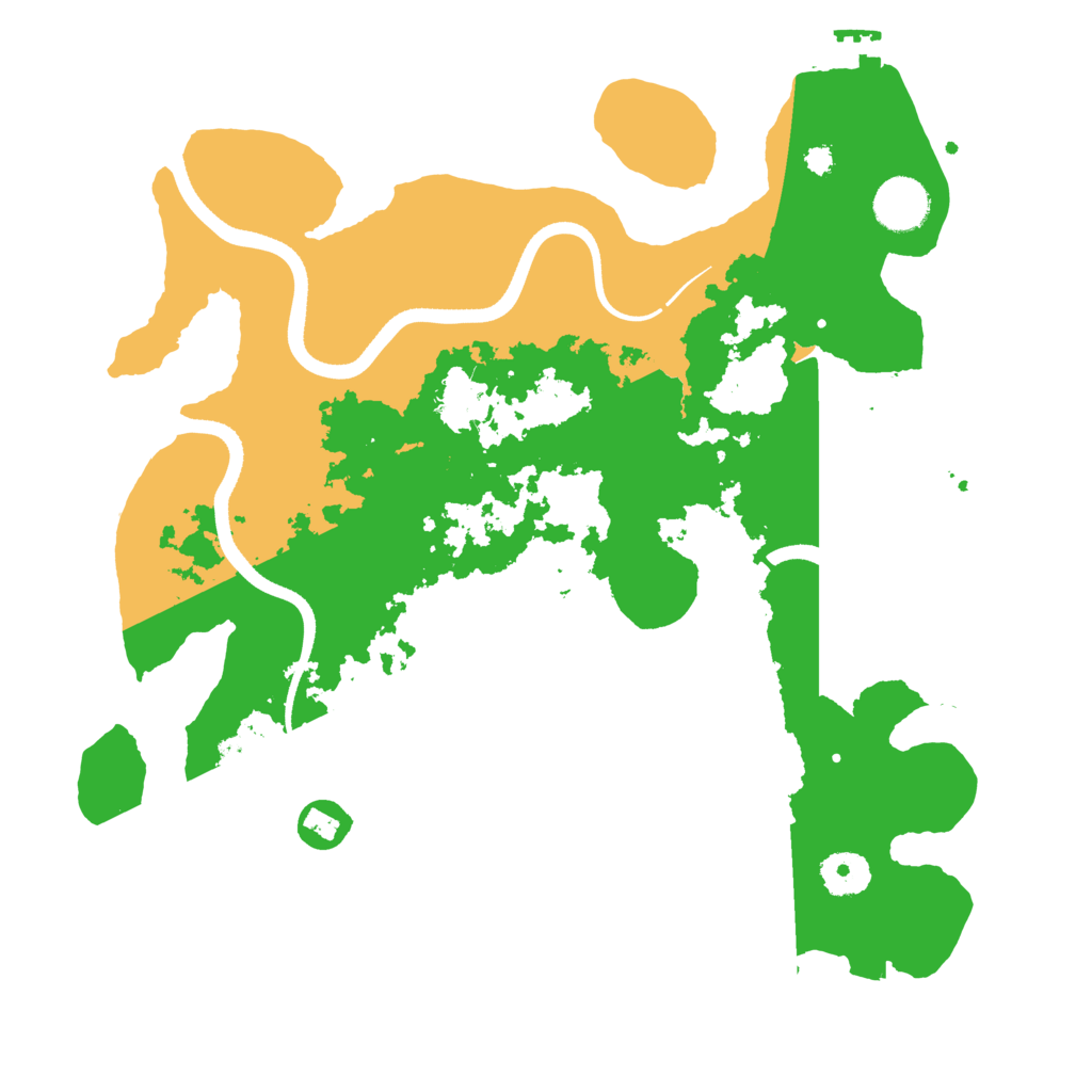 Biome Rust Map: Procedural Map, Size: 3500, Seed: 25537025