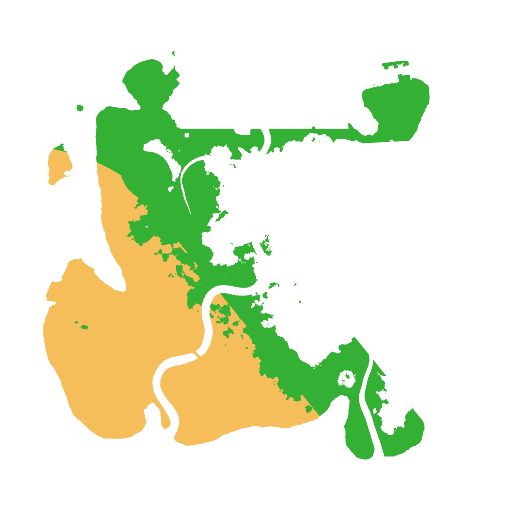Biome Rust Map: Procedural Map, Size: 3000, Seed: 396537735
