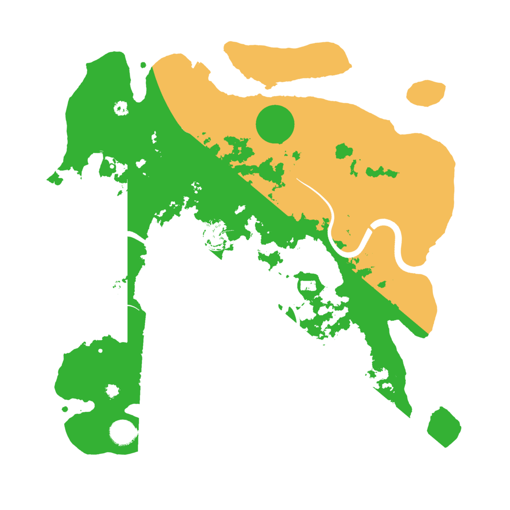 Biome Rust Map: Procedural Map, Size: 3500, Seed: 571828901