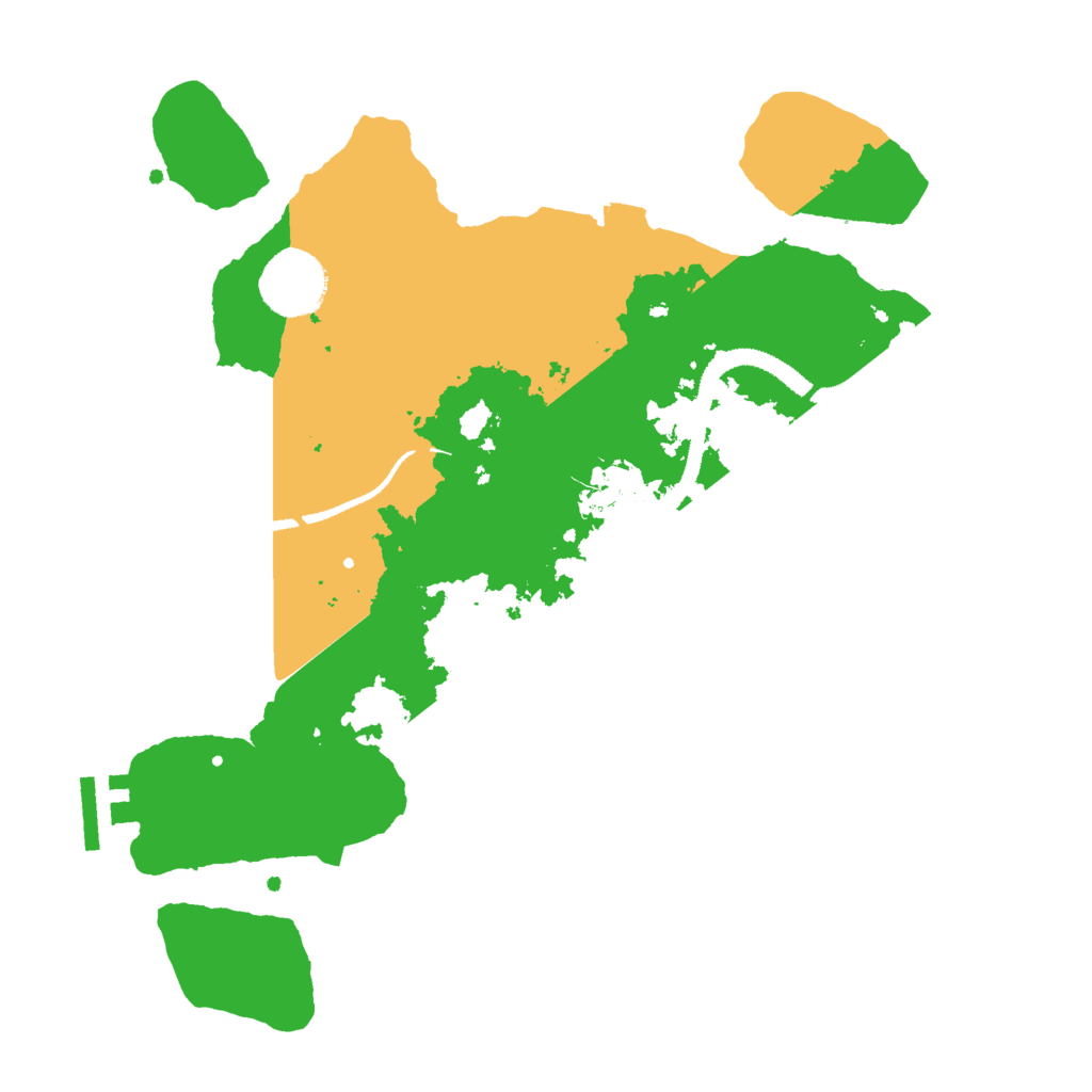 Biome Rust Map: Procedural Map, Size: 3000, Seed: 9196276