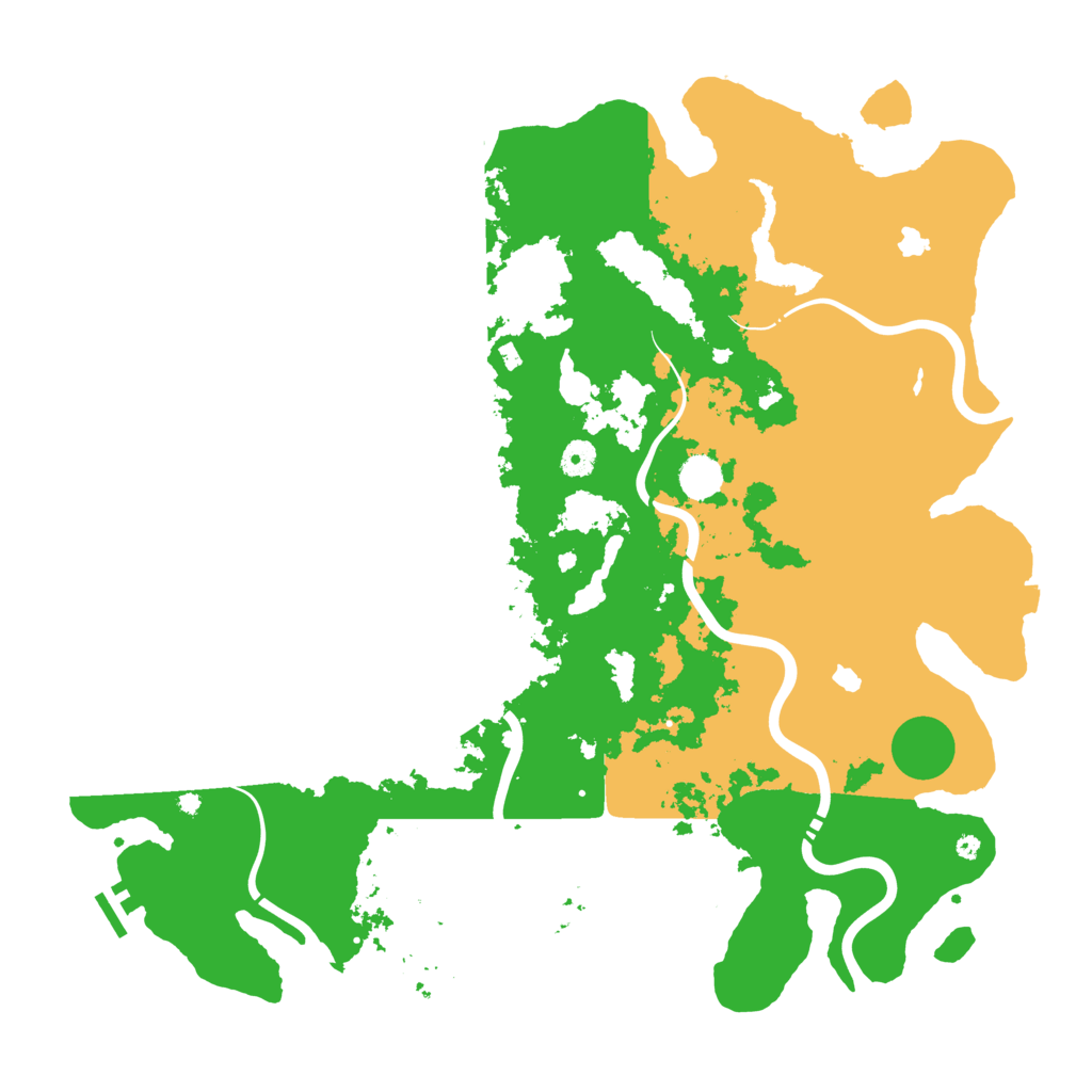 Biome Rust Map: Procedural Map, Size: 4550, Seed: 91442460