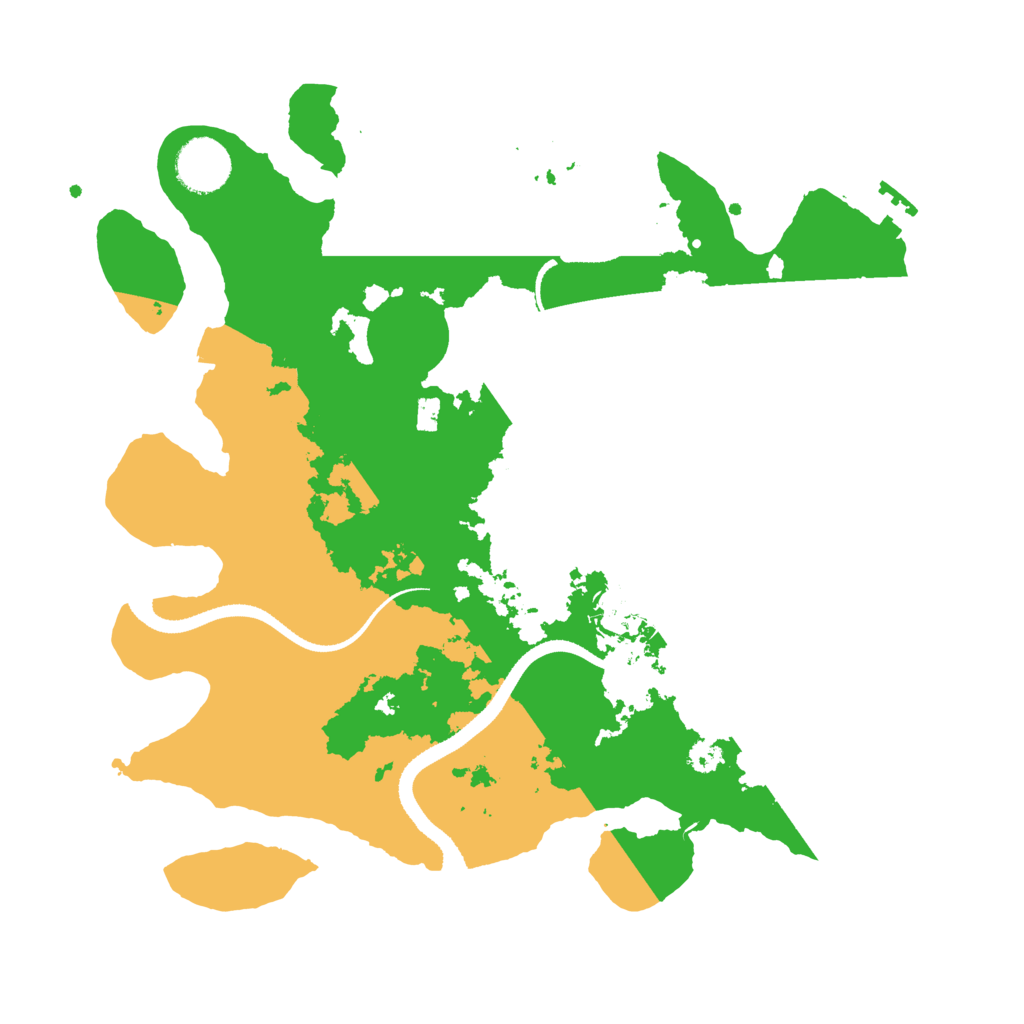 Biome Rust Map: Procedural Map, Size: 3300, Seed: 927527720