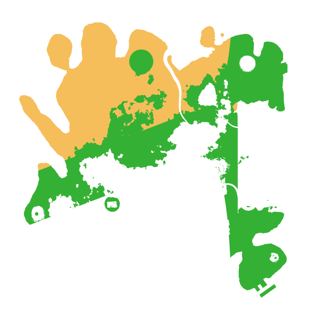 Biome Rust Map: Procedural Map, Size: 3500, Seed: 1966095412