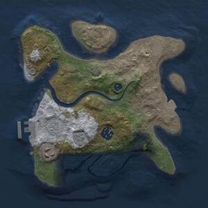 Thumbnail Rust Map: Procedural Map, Size: 2500, Seed: 700803543, 8 Monuments