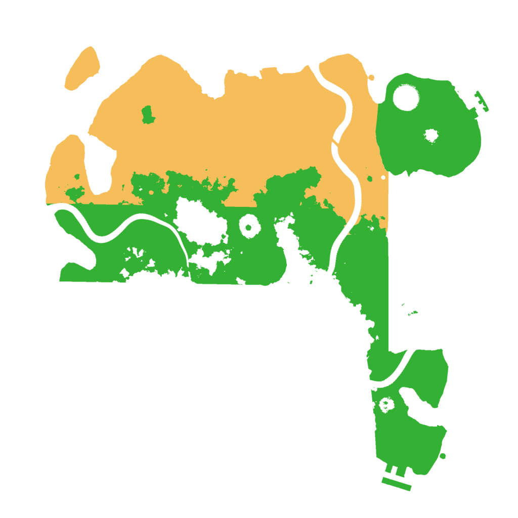 Biome Rust Map: Procedural Map, Size: 3500, Seed: 937