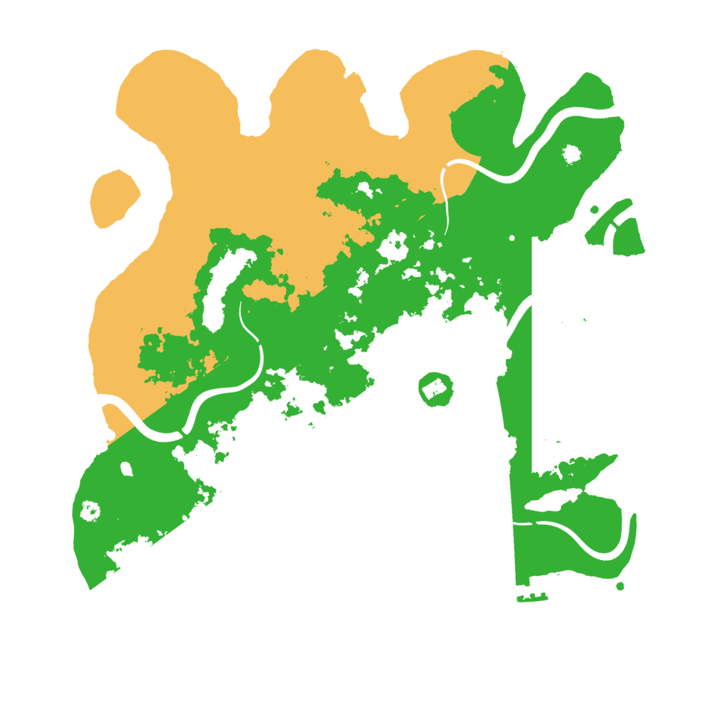 Biome Rust Map: Procedural Map, Size: 3500, Seed: 440809425