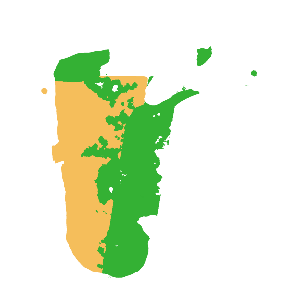 Biome Rust Map: Procedural Map, Size: 2000, Seed: 19283