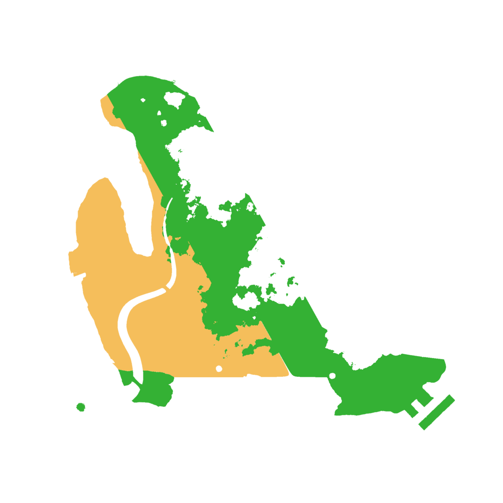 Biome Rust Map: Procedural Map, Size: 2350, Seed: 1384001456