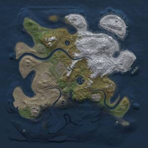 Thumbnail Rust Map: Procedural Map, Size: 2800, Seed: 1580198799, 10 Monuments
