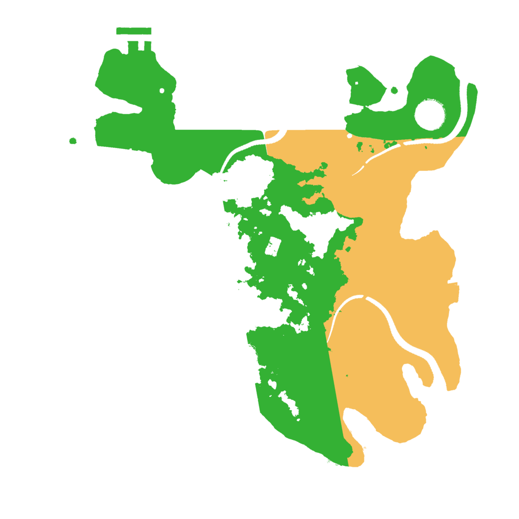 Biome Rust Map: Procedural Map, Size: 3000, Seed: 7007