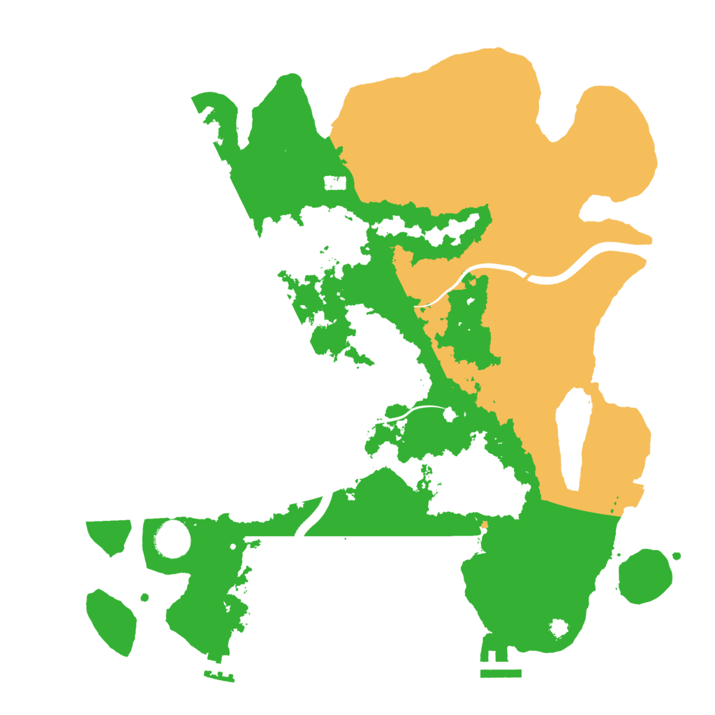 Biome Rust Map: Procedural Map, Size: 3500, Seed: 505518374