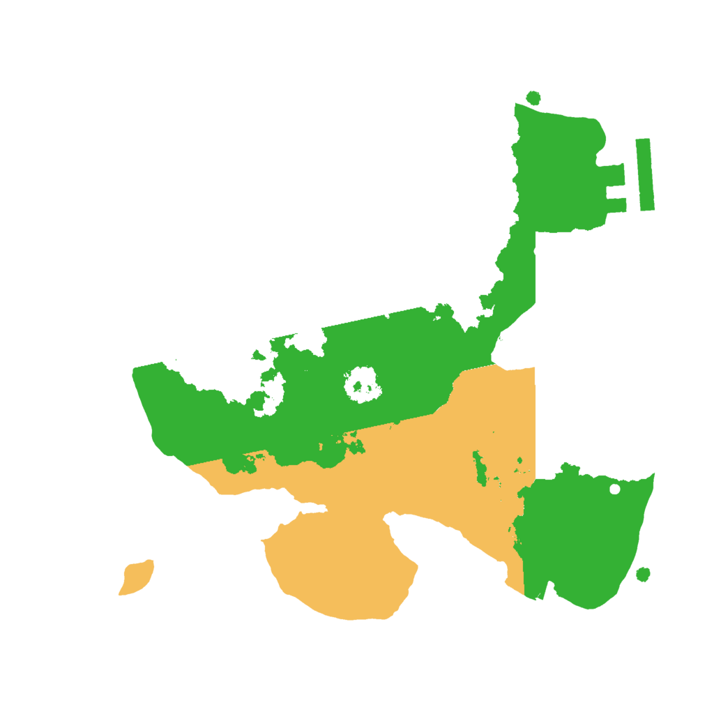 Biome Rust Map: Procedural Map, Size: 2000, Seed: 39201