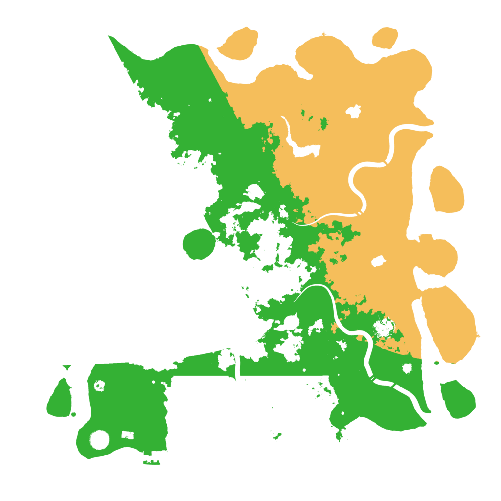 Biome Rust Map: Procedural Map, Size: 4500, Seed: 325135522