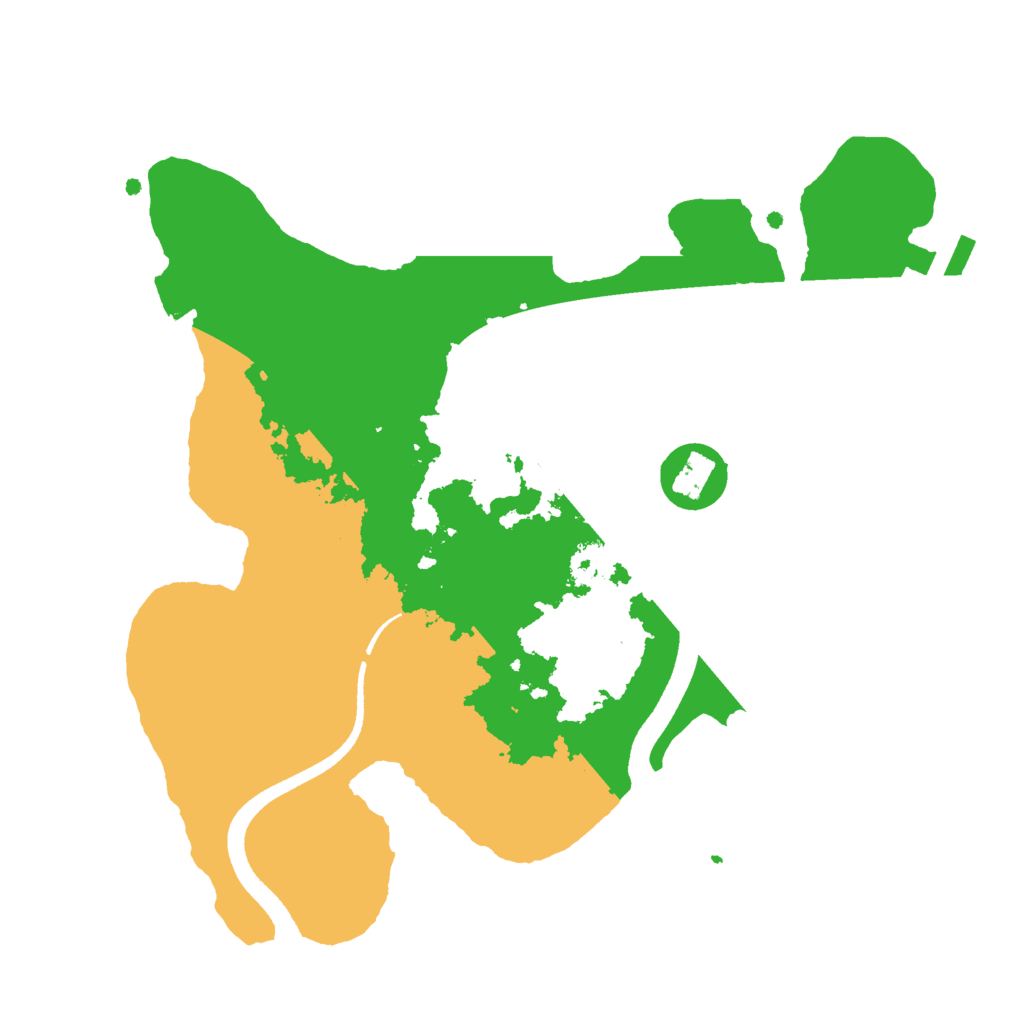 Biome Rust Map: Procedural Map, Size: 2500, Seed: 37647373