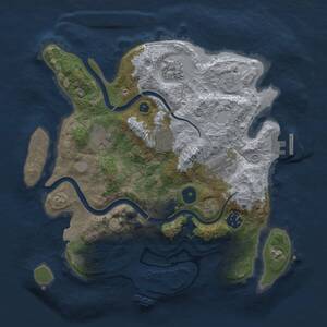 Thumbnail Rust Map: Procedural Map, Size: 3200, Seed: 52932, 11 Monuments