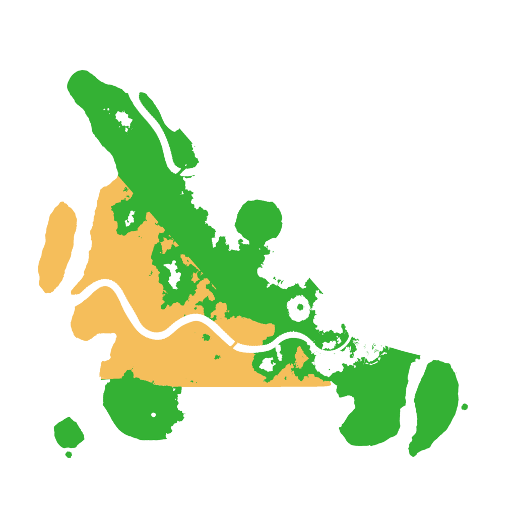 Biome Rust Map: Procedural Map, Size: 3200, Seed: 52932