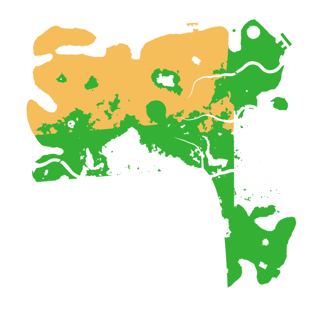 Biome Rust Map: Procedural Map, Size: 4200, Seed: 2127333532