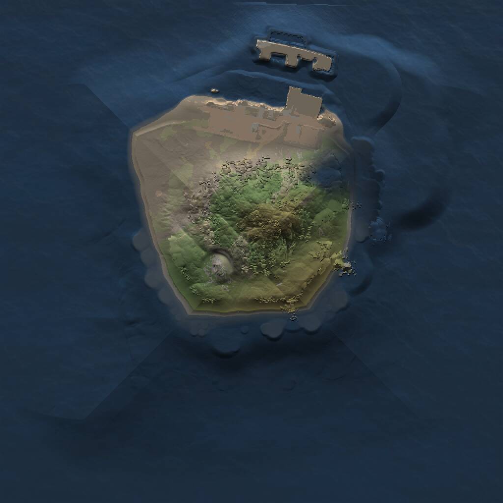 Rust Map: Procedural Map, Size: 1000, Seed: 51156647, 2 Monuments