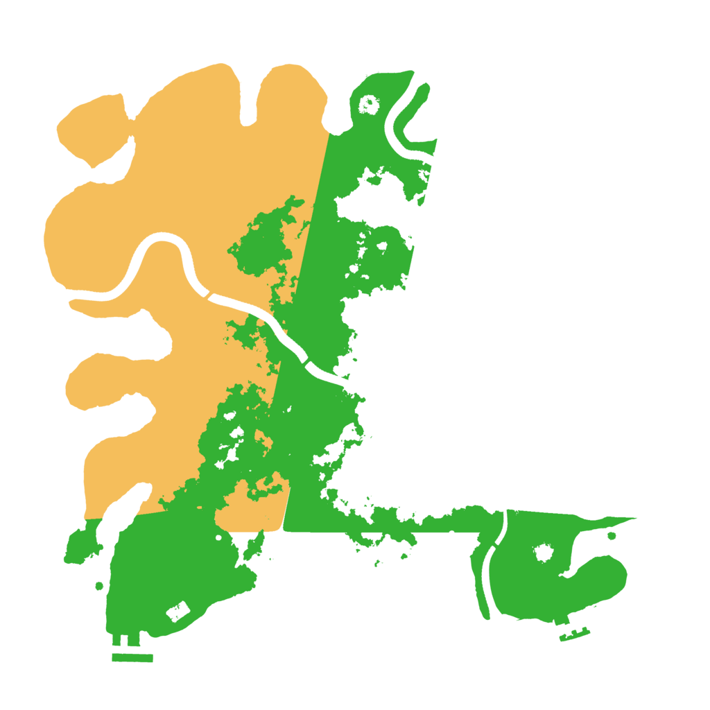 Biome Rust Map: Procedural Map, Size: 3500, Seed: 195495879