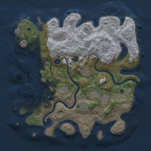 Thumbnail Rust Map: Procedural Map, Size: 3800, Seed: 1082324168, 14 Monuments