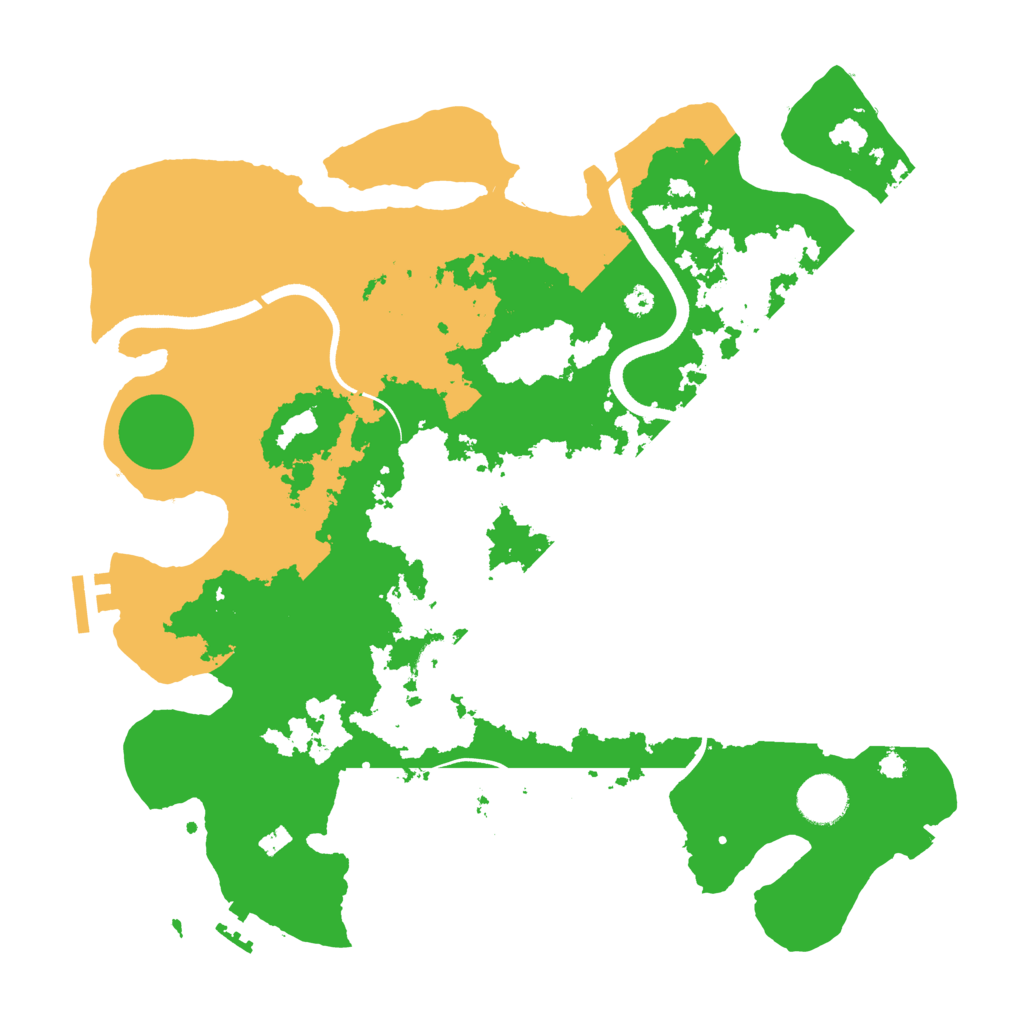 Biome Rust Map: Procedural Map, Size: 3600, Seed: 485699