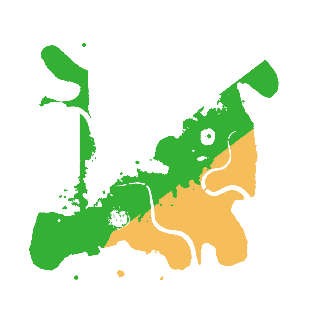 Biome Rust Map: Procedural Map, Size: 3000, Seed: 44647