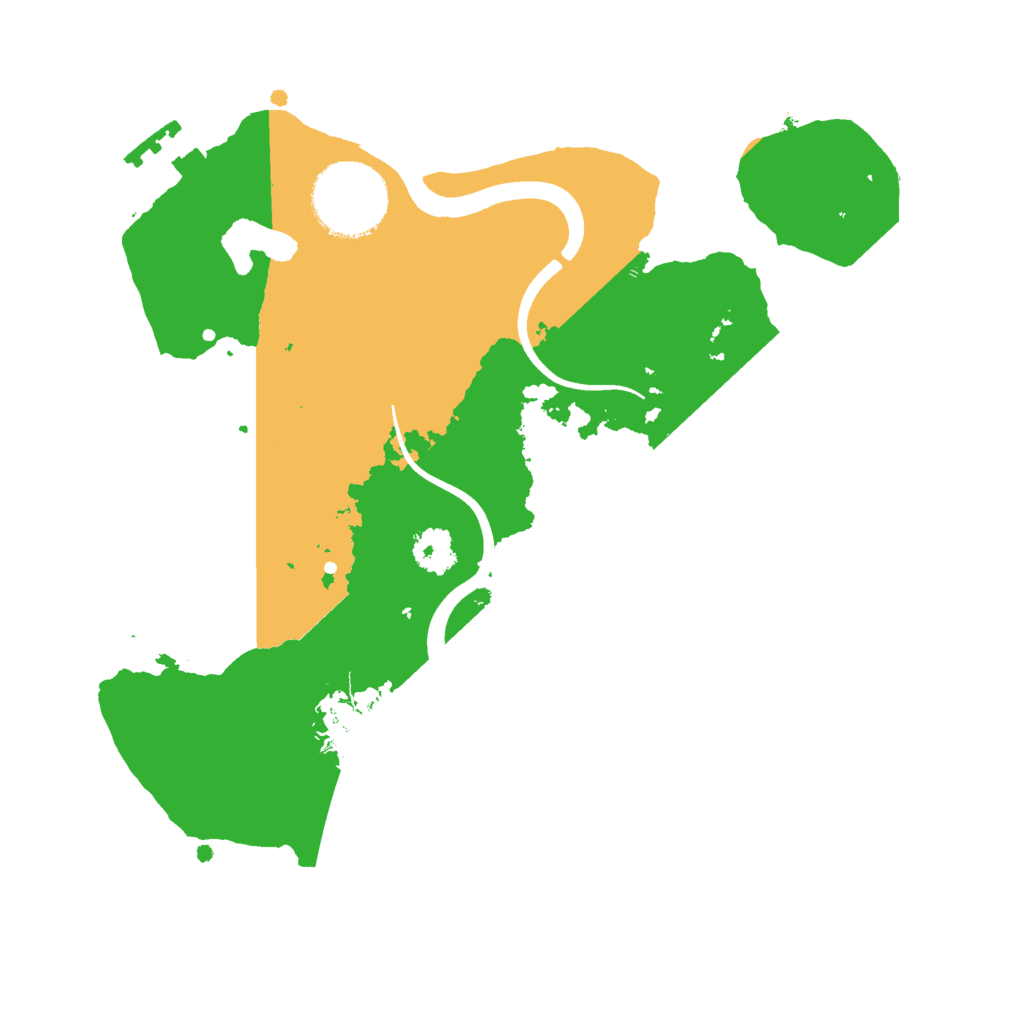 Biome Rust Map: Procedural Map, Size: 2400, Seed: 1500