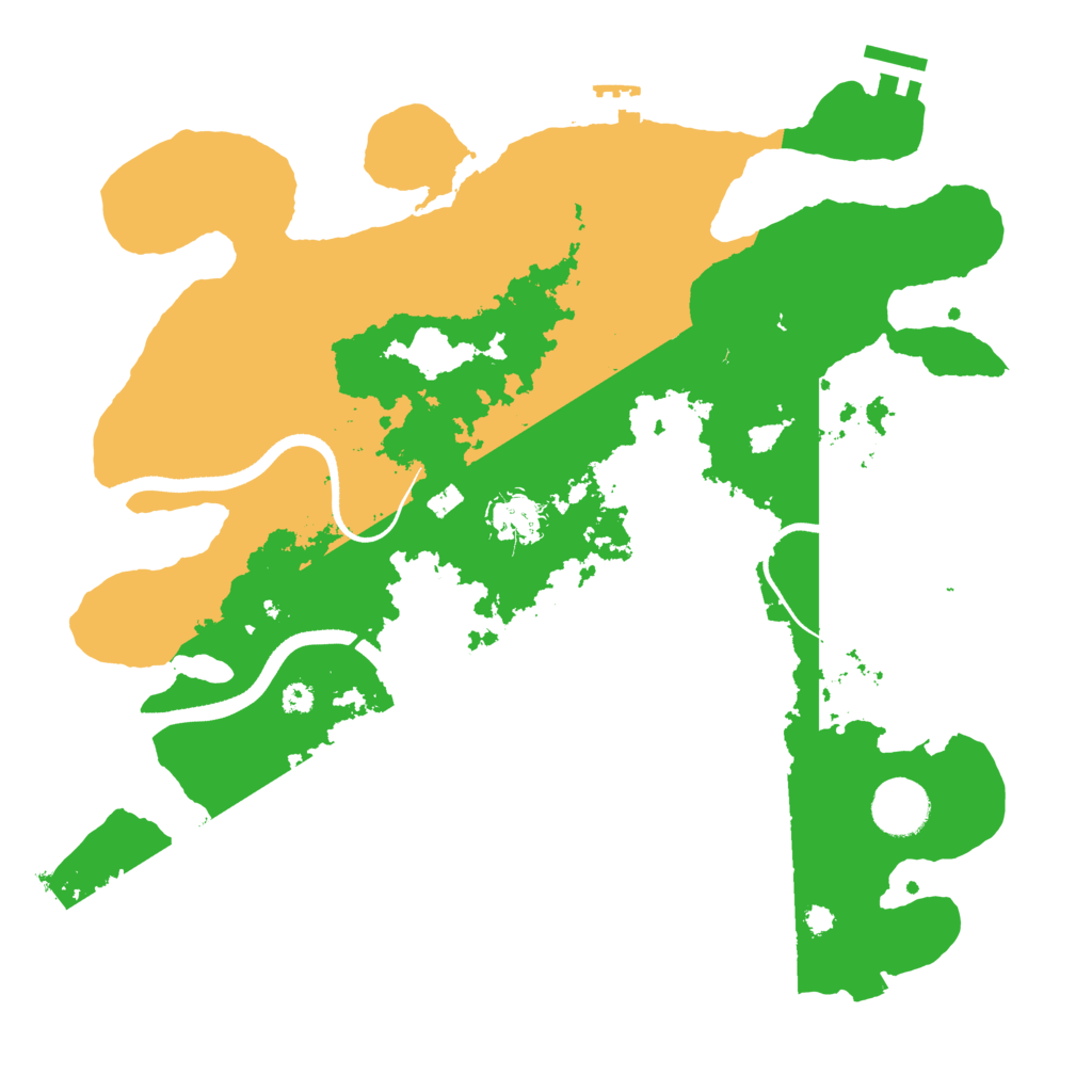 Biome Rust Map: Procedural Map, Size: 3500, Seed: 114868